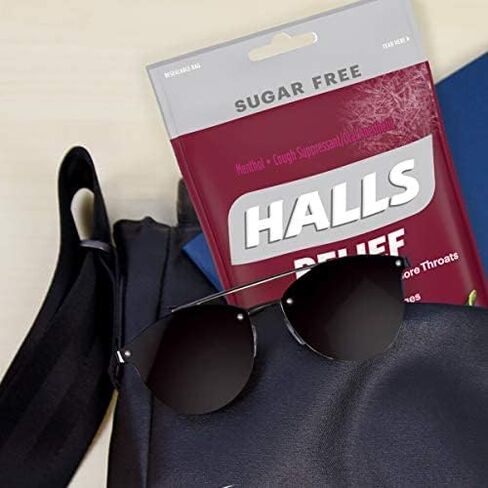 Halls Mentho-Lyptus Drops Sugar Free Black Cherry - 25 ct, Pack of 2 in Saudi Arabia