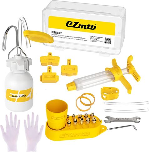 مجموعة تنزف فرامل الدراجة، مجموعة تنزف الزيوت المعدنية لفرامل القرص، مجموعة تغيير الفرامل المعدنية لزيت الدراجة الجبلية لشيمانو تيكترو ماجورا سرام أدوات إصلاح فرامل الدراجة الجبلية MTB in Kuwait