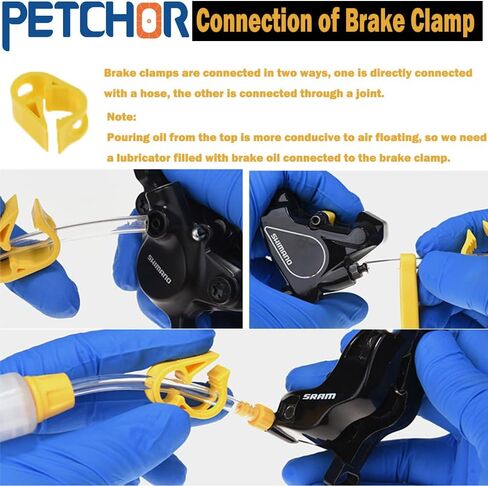 مجموعة تنزف فرامل الدراجة، مجموعة تنزف الزيوت المعدنية لفرامل القرص، مجموعة تغيير الفرامل المعدنية لزيت الدراجة الجبلية لشيمانو تيكترو ماجورا سرام أدوات إصلاح فرامل الدراجة الجبلية MTB in Kuwait