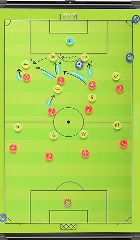 لوحة تدريب كرة القدم، لوحة تدريب كرة القدم، 23.6 بوصة × 17.7 بوصة، لوحة تدريب مغناطيسية مع حامل ثلاثي الأرجل، ممحاة جافة، قلم تحديد، مغناطيس، مجموعة الحافظة الإستراتيجية للوحة التكتيكية in Kuwait