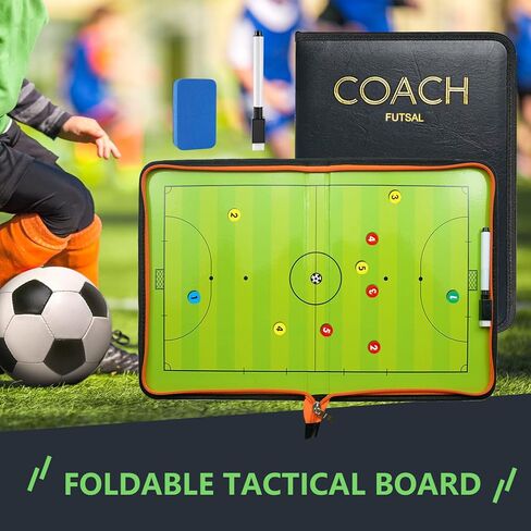 لوحة تدريب كرة الصالات، حافظة للمسح الجاف لكرة الصالات للمدرب، لوحة تدريب مع مغناطيس وقلم تحديد، معدات تدريب كرة الصالات لخطة اللعب ودراسة المدرب والحكم in Kuwait