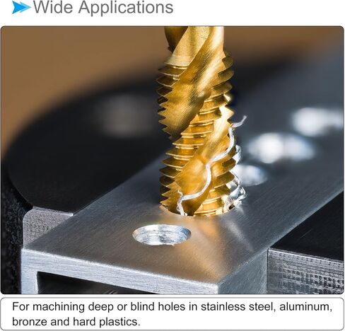 Spiral Flute Threading Tap, M14 x 1.5 Thread Size 4 Flutes, High Speed Steel Tapping Tool - (Applications: for Processing Holes & Sticky Materials) in Saudi Arabia