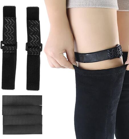 Knee Boots Straps, 2pcs Knee Boots Straps Anti‑Slip Boots Fixed Belt Straps with 4pcs Adhesive Tapes in Saudi Arabia