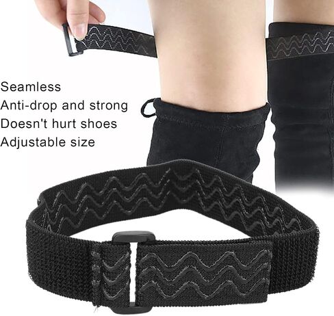 Knee Boots Straps, 2pcs Knee Boots Straps Anti‑Slip Boots Fixed Belt Straps with 4pcs Adhesive Tapes in Saudi Arabia