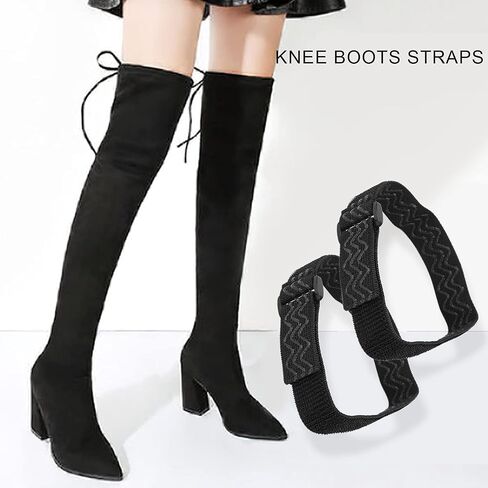 Knee Boots Straps, 2pcs Knee Boots Straps Anti‑Slip Boots Fixed Belt Straps with 4pcs Adhesive Tapes in Saudi Arabia