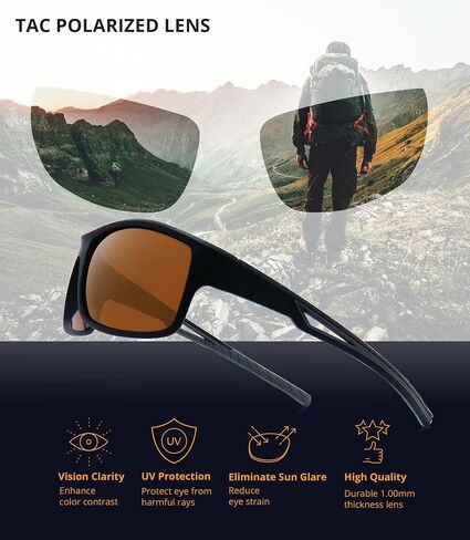 TAC Polarized Sports Sunglasses Shades for Men Women Baseball Softball Cycling Running Fishing Outdoor UV protection in Saudi Arabia