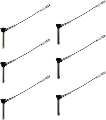 4PIECES of Stainless Bimini top 3/16" Pull pins, Usable Length 1"(25mm), Total length 1-1/2"(39mm) Marine Hardware in Saudi Arabia