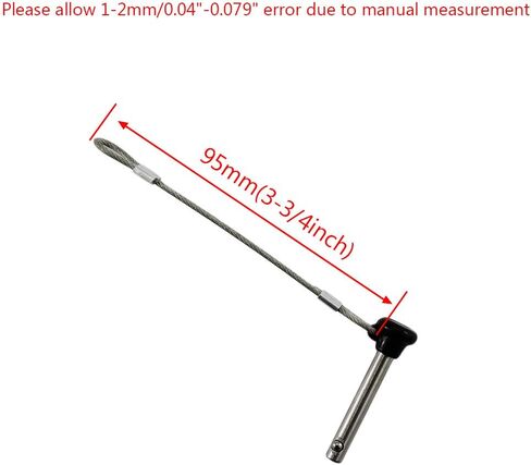 4PIECES of Stainless Bimini top 3/16" Pull pins, Usable Length 1"(25mm), Total length 1-1/2"(39mm) Marine Hardware in Saudi Arabia