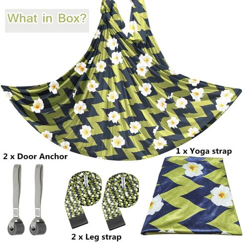 حزام اليوغا الممتد، حزام اللياقة البدنية لليوجا مع مرساة الباب، مدرب المرونة الخلفي، حزام التمدد، تمرين تمدد الساق، الأفضل للتمدد اليومي للعلاج الطبيعي والرقص واليوجا الجوية in Kuwait