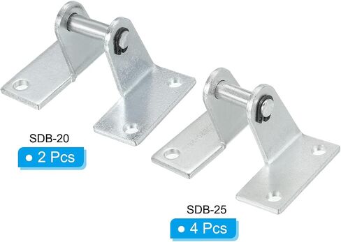 PATIKIL Air Cylinder Connecting Pneumatic Rod Splint Mounting Bracket, 5 Pack MAL Pneumatic Parts Cylinder Installation Stand for 20mm 25mm Cylinder Dia. in Saudi Arabia