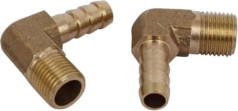 uxcell 1/8BSP Male Thread 6mm Dia Brass Hose Barb Fittings Couplers Connectors 2pcs in Saudi Arabia