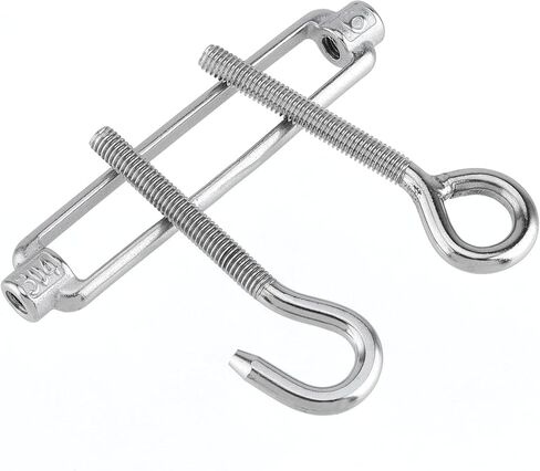 10 قطعة M6 وصلة ربط المقطورة، خطاف وصلة ربط المقطورة من الفولاذ المقاوم للصدأ، خطاف وصلة ربط المقطورة والعين لشد حبل سلك الكابل in Kuwait