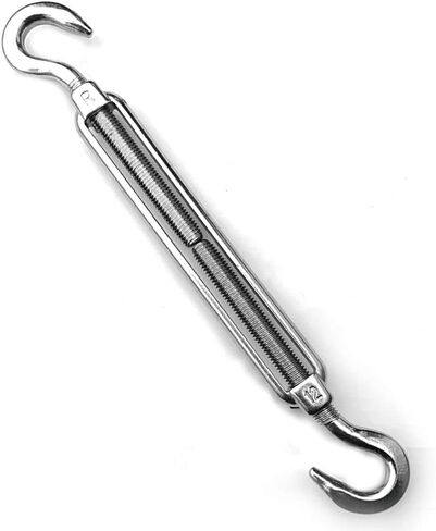 Hook and Hook Marine Turnbuckle 316 Stainless Steel 1800lbs Working Load Limited, 1/2" Threaded Turnbuckles for Cables Wire in Saudi Arabia