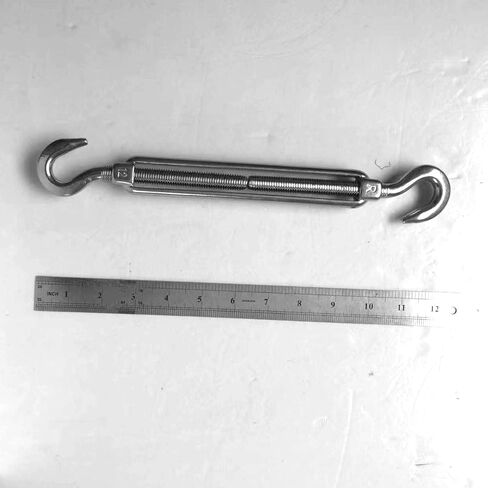 Hook and Hook Marine Turnbuckle 316 Stainless Steel 1800lbs Working Load Limited, 1/2" Threaded Turnbuckles for Cables Wire in Saudi Arabia