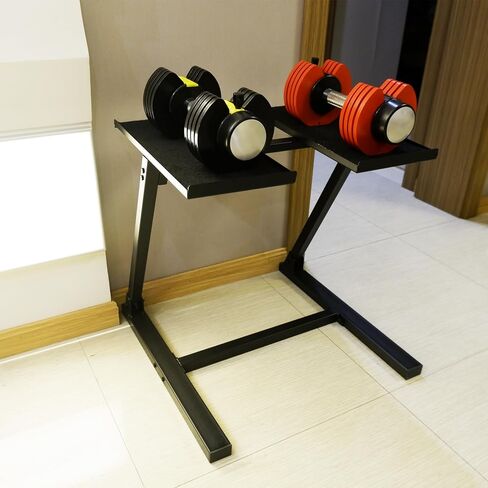 Black-Dumbbell rack, dumbbell rack.dumbbell rack Metal dumbbell weight rack storage rack, dumbbell storage with non-slip pad. Better protection dumbbells, bearing capacity 180LB. in Saudi Arabia