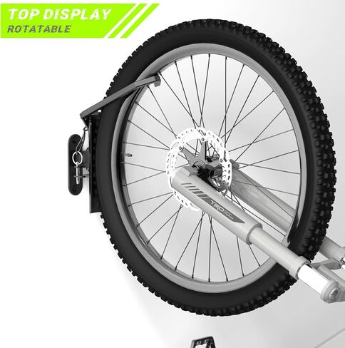 Swivel Bike Wall Mount, Vertical Bicycle Rack for Garage, Wall Mounted Bike Hanger Hook, Hanging Bike Storage Garage Organization, Black in Saudi Arabia