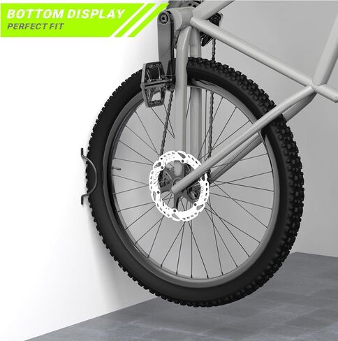 Swivel Bike Wall Mount, Vertical Bicycle Rack for Garage, Wall Mounted Bike Hanger Hook, Hanging Bike Storage Garage Organization, Black in Saudi Arabia