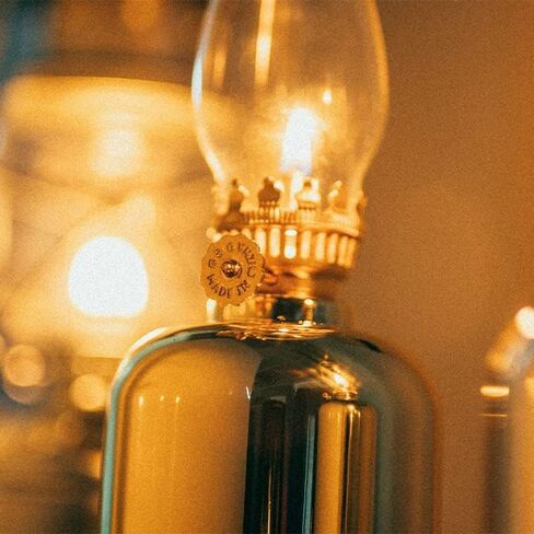 Oil Lamp Spuik Oil Lamps for Indoor Use Warm Home Mood Decor Lighting Kerosene Lamp Metal Glass Chamber Oil Lamp Outdoor Camping Hurricane Lamp Lantern Black in Saudi Arabia