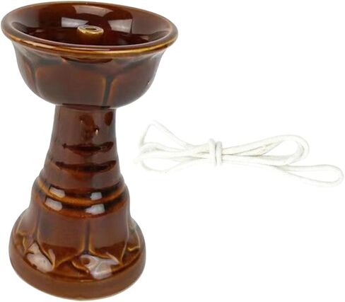 Ceramic Vintage Oil Lamp Oil Lamps for Indoor Use Lantern Wick Oil Lanterns for Indoor Use Kerosene Oil Lamp with Wick Decorative Oil Light Paraffin Oil Lamp Temple Oil Lamp in Saudi Arabia