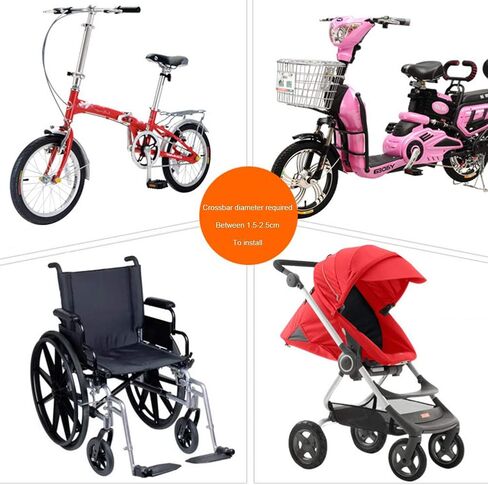 CALIDAKA Umbrella Holder, Bicycle Umbrella Mount Holder 180° / 360° Dual Direction Adjustable Outdoor Bike Umbrella Mount Stand for Bike Electric Bicycle Stroller Wheel Chair in Saudi Arabia