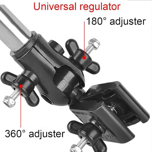 CALIDAKA Umbrella Holder, Bicycle Umbrella Mount Holder 180° / 360° Dual Direction Adjustable Outdoor Bike Umbrella Mount Stand for Bike Electric Bicycle Stroller Wheel Chair in Saudi Arabia