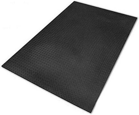 Supermats Ultimats Rubber Mat for Weightlifting Equipment, 4' x 6', Black in Kuwait