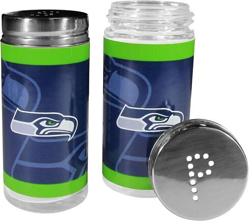 NFL Siskiyou Sports Fan Shop Seattle Seahawks 2pc BBQ Set with Tailgate Salt & Pepper Shakers One Size Team Color in Saudi Arabia