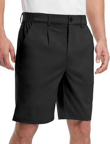 TBMPOY Mens Work Dress Shorts Golf Stretch Waistband Summer Pleated Casual Business Dressy Short for Men with Pockets in Saudi Arabia