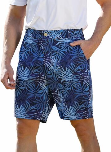 ELETOP Men's Golf Shorts 7" Quick Dry Hiking Athletic Flat Front Shorts Lightweight Casual Dress Shorts for Men in Saudi Arabia