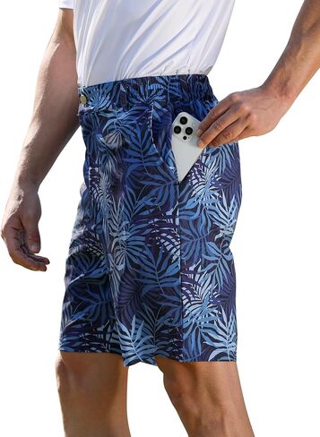 ELETOP Men's Golf Shorts 7" Quick Dry Hiking Athletic Flat Front Shorts Lightweight Casual Dress Shorts for Men in Saudi Arabia