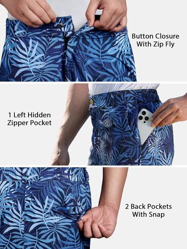 ELETOP Men's Golf Shorts 7" Quick Dry Hiking Athletic Flat Front Shorts Lightweight Casual Dress Shorts for Men in Saudi Arabia