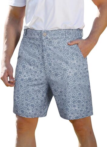ELETOP Men's Golf Shorts 7" Quick Dry Hiking Athletic Flat Front Shorts Lightweight Casual Dress Shorts for Men in Saudi Arabia