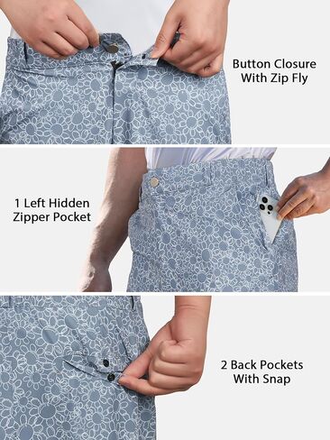 ELETOP Men's Golf Shorts 7" Quick Dry Hiking Athletic Flat Front Shorts Lightweight Casual Dress Shorts for Men in Saudi Arabia