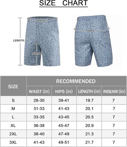 ELETOP Men's Golf Shorts 7" Quick Dry Hiking Athletic Flat Front Shorts Lightweight Casual Dress Shorts for Men in Saudi Arabia