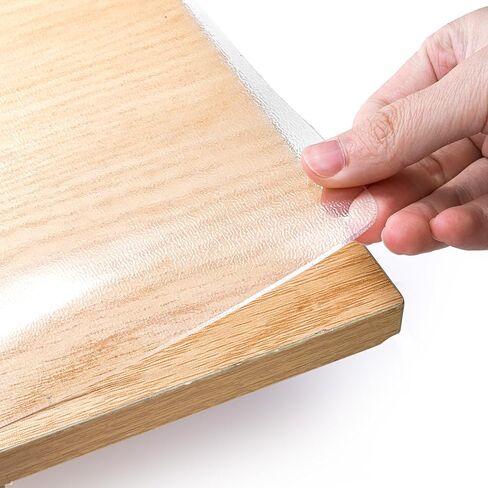 Peohud غطاء طاولة شفاف مقاس 48 × 24 بوصة، غطاء طاولة بلاستيكي سميك بسمك 1.5 مم، حصيرة حماية مستطيلة الشكل من الفينيل لطاولة الطعام، المكتب، خزانة الملابس، مقاومة للماء والزيت in Kuwait