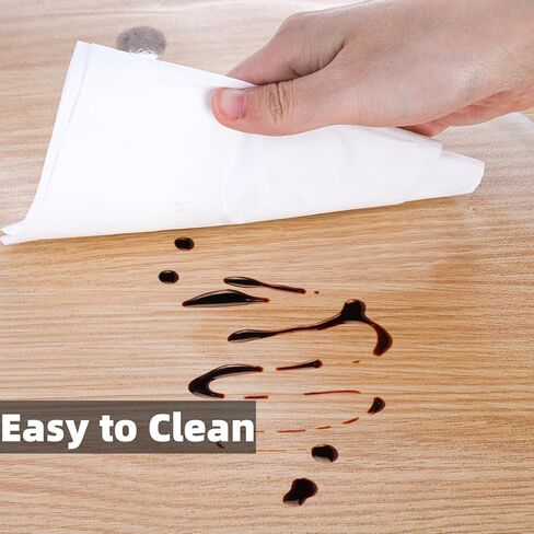 Peohud غطاء طاولة شفاف مقاس 48 × 24 بوصة، غطاء طاولة بلاستيكي سميك بسمك 1.5 مم، حصيرة حماية مستطيلة الشكل من الفينيل لطاولة الطعام، المكتب، خزانة الملابس، مقاومة للماء والزيت in Kuwait