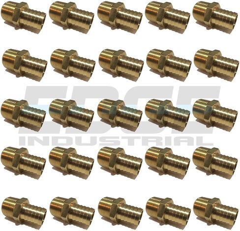 1" Hose ID to 3/4" Male NPT MNPT Straight Brass Fitting Fuel / AIR / Water / Oil / Gas / WOG (Qty 1) in Saudi Arabia