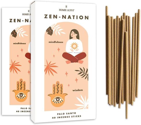 40 Palo Santo Incense Sticks, Natural Incense Sticks Non Toxic, Palo Santo Incense Sticks, Organic-Made, Scented Incense Sticks, Chemical Free Incense Sticks, Organic Incense Sticks Non Toxic in Saudi Arabia