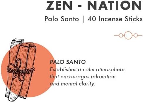 40 Palo Santo Incense Sticks, Natural Incense Sticks Non Toxic, Palo Santo Incense Sticks, Organic-Made, Scented Incense Sticks, Chemical Free Incense Sticks, Organic Incense Sticks Non Toxic in Saudi Arabia