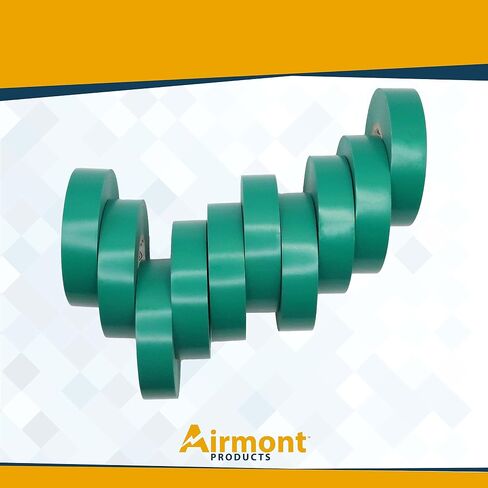 AMMO AP-10960 حزمة من 10 أشرطة كهربائية متعددة الألوان للأغراض العامة، فينيل من الدرجة الصناعية، الطول: 60 قدم، لاصق، عزل حراري للأسلاك الكهربائية، قوة عازلة عالية in Saudi Arabia
