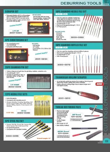 HHIP 2001-0220 4 Piece Deburring Tool Set B, B10 & B20 in Saudi Arabia