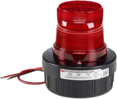 Federal Signal Warning Light w/Sound, LED, Amber, 24VDC in Saudi Arabia