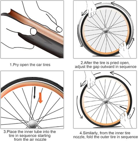 2 Pcs 700x23C/25C 700x28C/32C Bike Tubes, 48mm FV Presta Valve, 700C Bike Tire Tube for Road Bike in Saudi Arabia