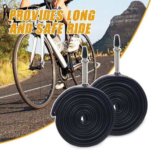 2 Pcs 700x23C/25C 700x28C/32C Bike Tubes, 48mm FV Presta Valve, 700C Bike Tire Tube for Road Bike in Saudi Arabia