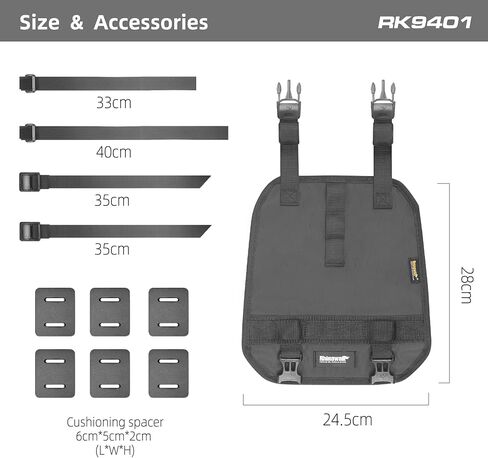 Rhinowalk Bike Handlebar Bag Waterproof Dry Bag 12L Bicycle Front Roll Bag Large Capacity Storage Bag Shoulder Bag for Bikepacking in Saudi Arabia