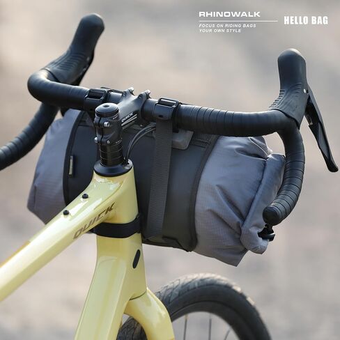 Rhinowalk Bike Handlebar Bag Waterproof Dry Bag 12L Bicycle Front Roll Bag Large Capacity Storage Bag Shoulder Bag for Bikepacking in Saudi Arabia