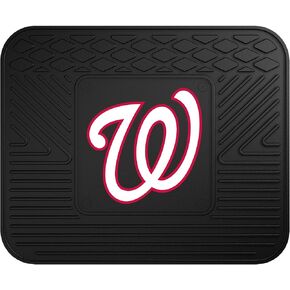 سجادات سيارة FANMATS 12347 MLB Washington Nationals للصف الخلفي - مجموعة من قطعتين، 14 بوصة. × 17 بوصة، حماية من جميع الأحوال الجوية، ملاءمة عالمية، تصميم خزان عميق، شعار الفريق المصبوب