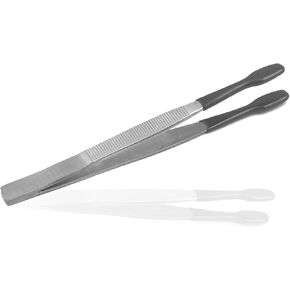 PRECISE CANADA: Tweezers Rubber Coated PVC Soft Non MARRING Flat Tips LAB Hobby Bead Craft Tools