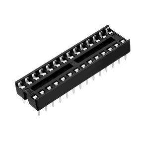 uxcell 17pcs DIP IC Chip Socket Adaptor Round 28 Pin 2.54mm Pitch Dual Row 7.62mm Row Pitch