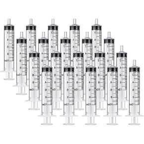 20 قطعة 10 مل حقنة بلاستيكية مع قياس للاستخدام الصناعي فقط مناسبة للقياس ونقل الري وإعادة التعبئة in Kuwait